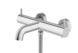 KOHLMAN AXEL BATERIA WANNOWA ŚCIENNA Z TERMOSTATEM CHROM QW710A