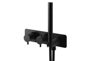 KOHLMAN AXEL BATERIA WANNOWA PODTYNKOWA Z TERMOSTATEM BLACK QW265AB