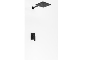 KOHLMAN EXPERIENCE ZESTAW PRYSZNICOWY PODTYNKOWY Z DESZCZOWNICĄ 25CM BLACK QW220EBQ25