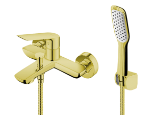 VEDO DESSO Bateria wannowa z zestawem natryskowym złota Nr KAT: VBD4006/S/ZL