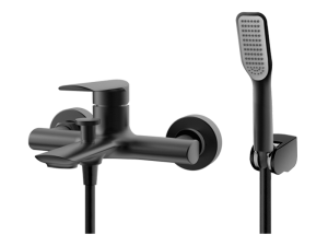 VEDO ALETTA Bateria wannowa z zestawem natryskowym czarny mat Nr KAT: VBA5006/S/CZ