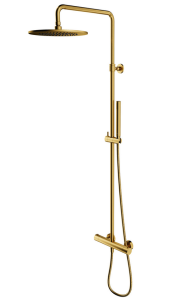 OMNIRES Y termostatyczny system prysznicowy natynkowy złoty szczotkowany Y1244SUGLB