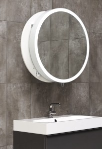 MIIOR Lustro wysuwane Moon. 60 cm białe