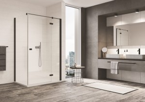 Sanswiss Ronal ANNEA BLACK LINE kabina prawa 120x90 cm AN13D12000607+ANT109000607