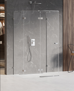 New Trendy AVEXA CHROM Kabina prysznicowa przyścienna LEWA 110x110 cm EXK-2465