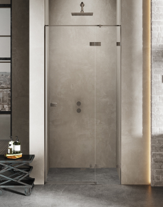 New Trendy AVEXA GUNMETAL BRUSHED drzwi prysznicowe PRAWE 140 cm EXK-3257