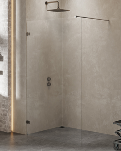 New Trendy AVEXA GUNMETAL BRUSHED  Kabina Walk-in 8mm 160 cm  EXK-3484
