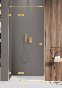 New Trendy AVEXA GOLD drzwi prysznicowe LEWE 100 cm złoto EXK-1634