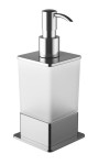Excellent RIKO Dozownik do mydła szklany, wolnostojący CHROM DOEX.1616CR