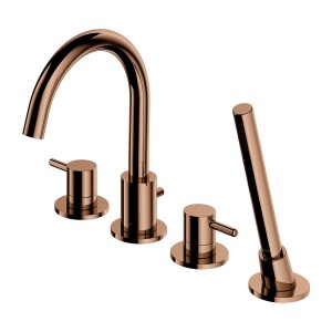 OMNIRES Y MIEDŹ bateria wannowa 4-otworowa Y1232CP