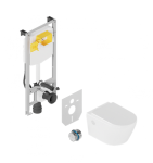 Excellent SHIRO PREMIUM STELAŻ+MATA+WC DAKOTA D2 CHROM ZEPR.0722.07