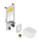 Excellent SHIRO PREMIUM STELAŻ+MATA+WC DAKOTA D2 ZŁOTY ZEPR.0722.09