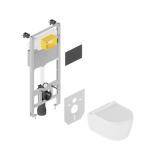 Excellent SHIRO 2.0 STELAŻ+PRZYCISK RINGO CZARNY+MATA+WC DOTO PURE RIM 48 ZEPR.0722.03