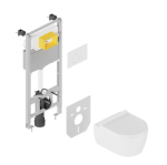 Excellent SHIRO 2.0 STELAŻ+PRZYCISK RINGO BIAŁY+MATA+WC DOTO PURE RIM 54 ZEPR.0722.04