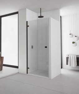 Sanswiss Ronal ANNEA BLACK LINE Drzwi lewe 75 cm AN1CG07500607+zestaw do wnęki V.ANE.06