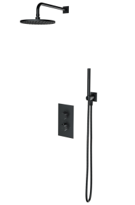 OMNIRES CONTOUR ANTRACYT termostatyczny system prysznicowy podtynkowy SYSCT11AT