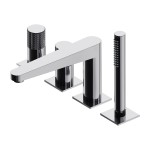 OMNIRES CONTOUR CHROM bateria wannowa 4-otworowa CT8032CR