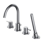 OMNIRES Y NIKIEL bateria wannowa 4-otworowa Y1232NI