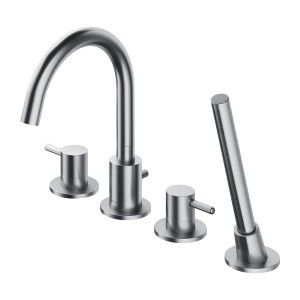 OMNIRES Y NIKIEL bateria wannowa 4-otworowa Y1232NI