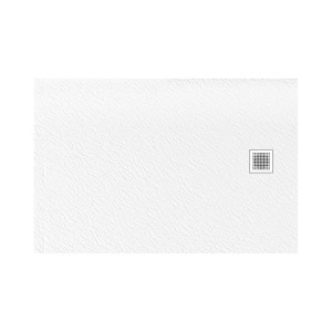 New Trendy MORI brodzik KONGLOMERATOWY BIAŁY 140X90 B-0437