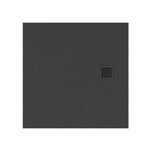 New Trendy MORI brodzik KONGLOMERATOWY SZARY 90X90 B-0395