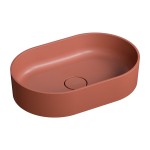 OMNIRES OVO M+ umywalka nablatowa terracotta 55 x 36 cm OVOUNTE