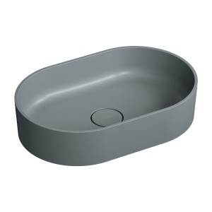 OMNIRES OVO M+ umywalka nablatowa ash grey 55 x 36 cm OVOUNAG