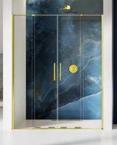 New Trendy SMART LIGHT GOLD drzwi prysznicowe 180 cm suwane EXK-4227