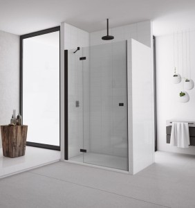 Sanswiss Ronal ANNEA BLACK LINE Drzwi lewe 80 cm AN13G08000607+zestaw do wnęki V.ANE.06
