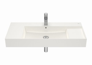 Roca INSPIRA umywalka beżowa 1000 x 490 x 120 mm FINECERAMIC® A32752A650