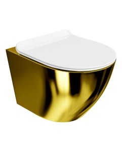 LAVITA Miska wisząca wc Sofi slim Gold/White