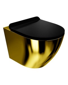 LAVITA Miska wisząca wc Sofi slim Gold/Black