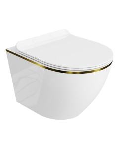 LAVITA Miska wisząca wc Sofi slim Gold Line