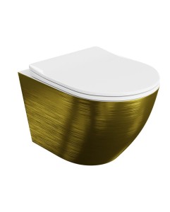 LAVITA Miska wisząca wc Sofi slim Brushed Gold