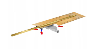 WIPER Odpływ liniowy INTENSI 316 UNO LIN HONEY GOLD MAT 120 cm do przycięcia