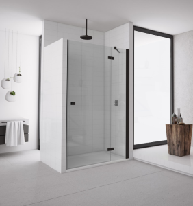 Sanswiss Ronal ANNEA BLACK LINE Drzwi prawe 120 cm AN13D12000607+zestaw do wnęki V.ANE.06