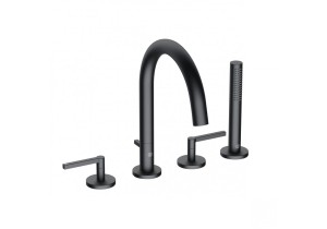 KLUDI NOVA FONTE Puristic WANNOWA 4 OTWOROWA CZARNY MAT 204253915