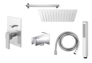 KOHLMAN EXCELENT zestaw prysznicowy podtynkowy z deszczownicą 30 cm