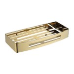 OMNIRES UNI koszyk prysznicowy 30 x 5 x 13 cm ZŁOTY UN10331GL