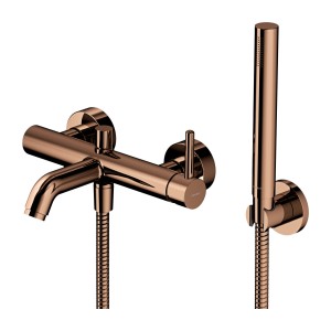 OMNIRES Y MIEDŹ bateria wannowa z zestawem prysznicowym Y1231CP