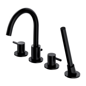 OMNIRES Y czarny bateria wannowa 4-otworowa Y1232BL