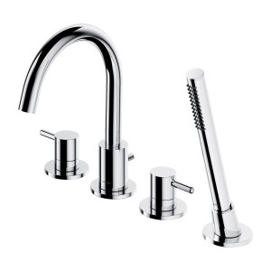 OMNIRES Y chrom bateria wannowa 4-otworowa Y1232CR