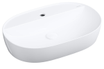 OMNIRES ATLANTA umywalka nablatowa biała połysk 61 x 40 ATLANTA610BP