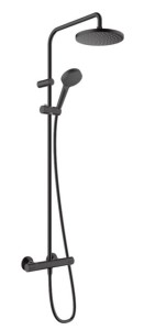 Hansgrohe Vernis Blend Komplet prysznicowy 200 1jet z baterią termostatyczną czarny mat 26276670