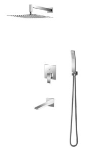 VEDO SETTE System wannowo-natryskowy podtynkowy I chrom 20 cm VBS7231/20/CH