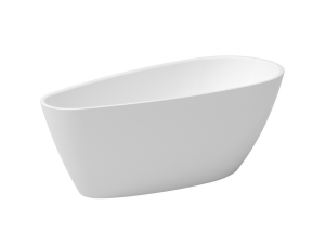 Besco WANNA WOLNOSTOJĄCA GOYA A-LINE 160 cm maskownica syfonu z przelewem czarna