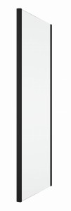 Sanswiss Ronal Black Line AMALIA D35F3 100 cm Ścianka boczna 90° po stronie segmentu stałego drzwi czarny mat D35F31000607