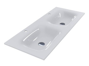 MIRAGGIO JESSEL umywalka nablatowa podwójna 110x45 cm 0000923