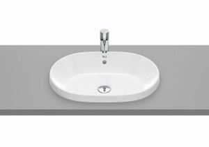 Roca GAP ROUND Umywalka blatowa owalna, z przelewem 55x39 cm A3270Y5000