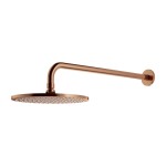 OMNIRES SLIMLINE deszczownica z ramieniem, ø25 cm miedź szczotkowana WGSET1CPB